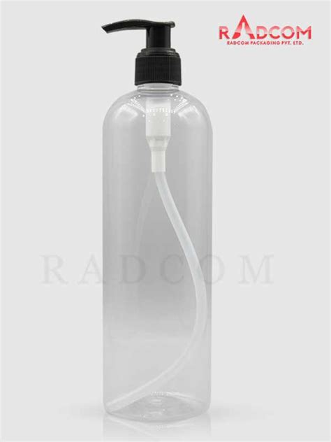 Ml Boston Clear Pet Bottle With Black Left Right Dispenser Pump