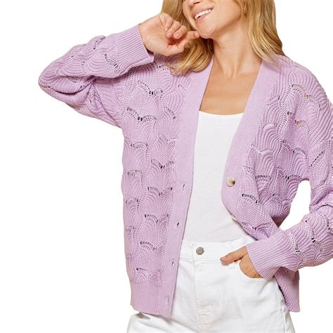 Women`s Lavender Cardigan