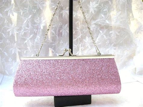 Pink Glitter Party Purse Women Teens Clutch Bag Etsy Party