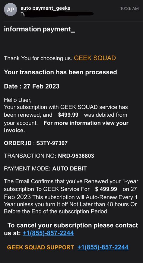 Geek squad scam : r/ScamNumbers