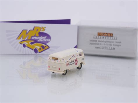 Mrs Modellautos Brekina 32776 VW Bus T1b Kasten Baujahr 1960 Creme