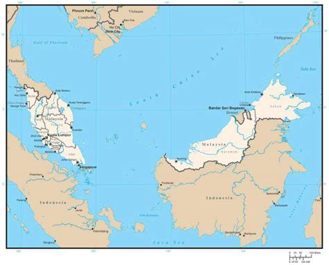 Map Of Malaysia States Capitals - Maps of the World