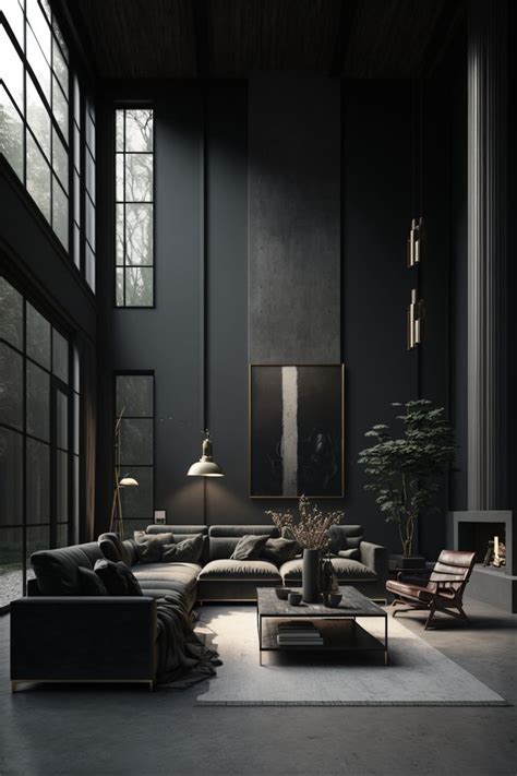 Find Me The Man Who Designed This Dark Interior Design Monochrome