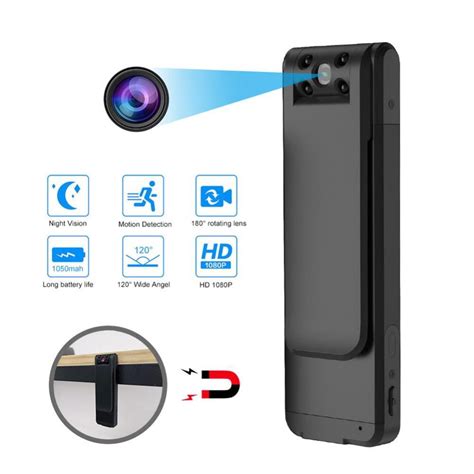 Mini Body Camera 1080P Full HD Hidden Security Cameras Portable Pocket