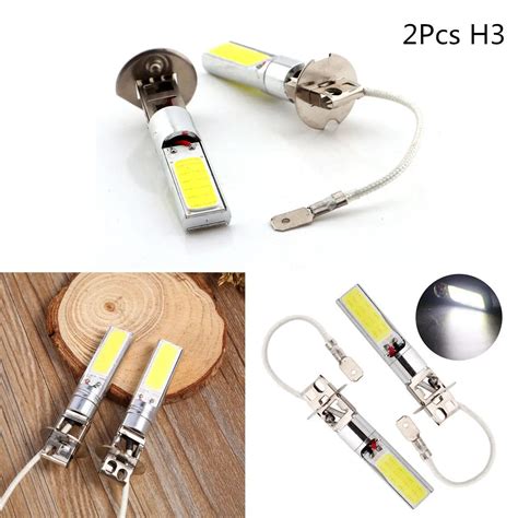 Aliexpress Buy 2Pcs H3 COB Car LED Bulb Fog Light DRL Bright