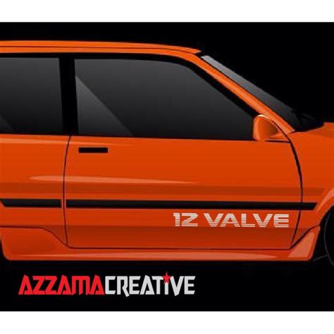 Jual Sticker Toyota Starlet 12 Valve Big For Side Body Shopee Indonesia