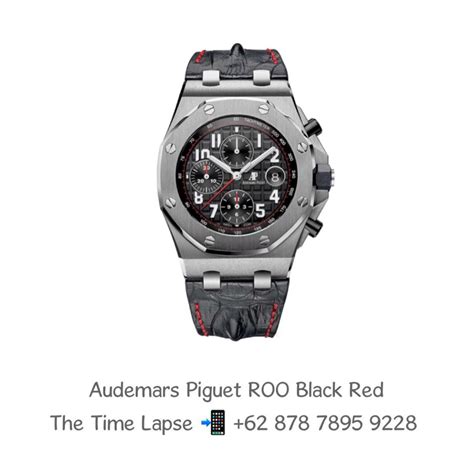 Audemars Piguet Roo Black Red Fesyen Pria Jam Tangan Di Carousell