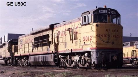 Vintage Ge U50c Locomotive Union Pacific Railroad