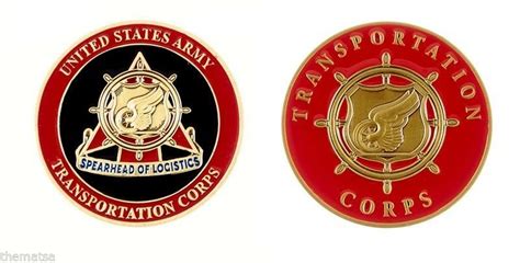 Army Transportation Corps Spearhead Of Logistics Challenge Coin