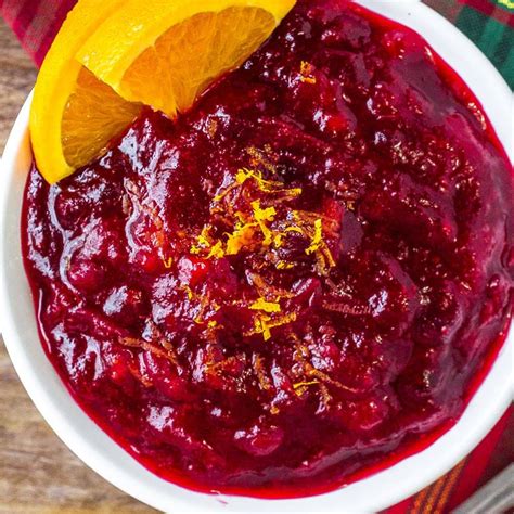 Homemade Cranberry Sauce Recipe Cranbery Orange Sauce