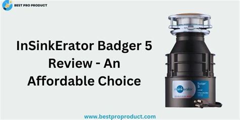 InSinkErator Badger 5 Review - An Affordable Choice