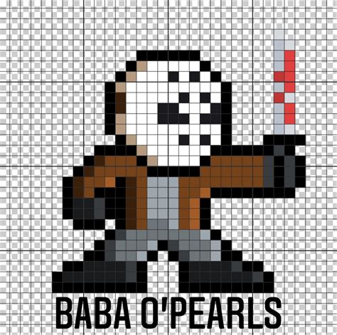 Easy Pixel Art Pixel Art Grid Diy Wire Jewelry Jason Voorhees