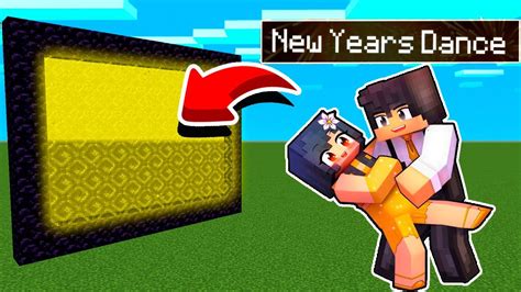 How To Make A Portal To The Aphmau Our First New Years Dance Dimension In Minecraft Youtube