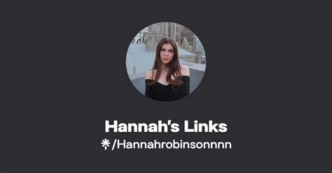 Hannahs Links Instagram Tiktok Linktree