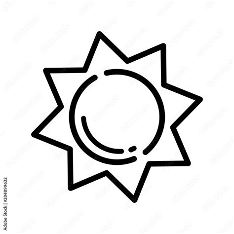 cartoon sun vector outline Stock Vector | Adobe Stock