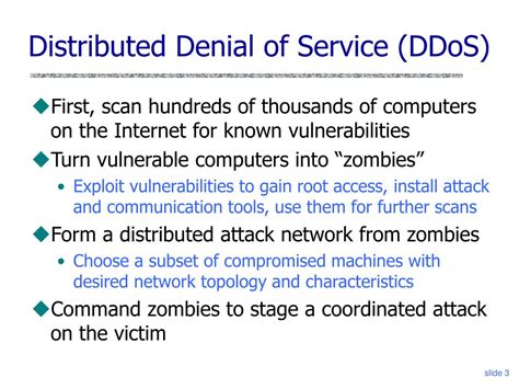 PPT Distributed Denial Of Service PowerPoint Presentation Free