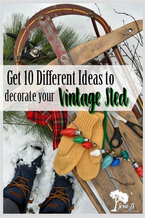 Creative Ways To Decorate A Vintage Sled Christmas Sled Decoration