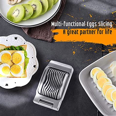 Yuzxaun Egg Slicer For Hard Boiled Eggs Stainless Steel Wire Heavy