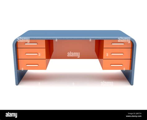 Desk Furniture Modern Modernity Table Design Blue Office Desk