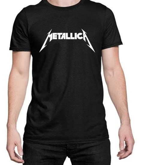 Camiseta Masculina Algodão Metallica Banda Rock Heavy Metal