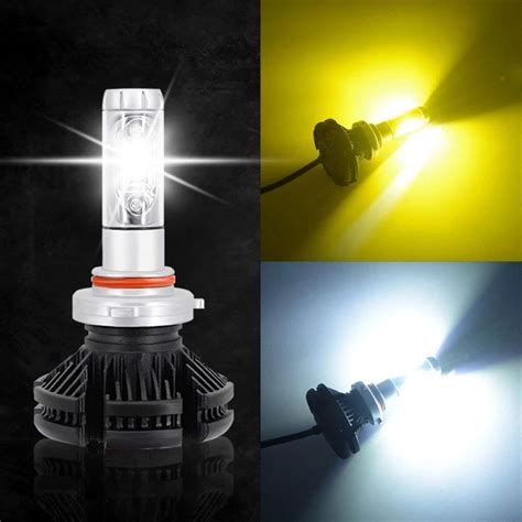 Fanless 50w 6000lm Car Headlight X3 Led Headlight Bulbs H7 H4 H11 9005