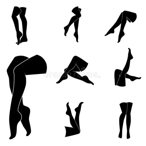 Woman Legs In Attractive Pose Vector Art Legs Icon On White