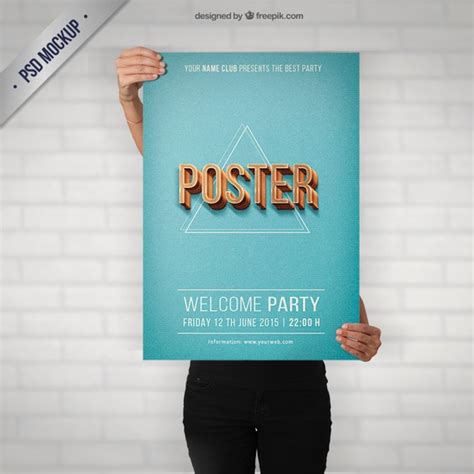 Mockup Plakatu Darmowe Wektory I PSD Do Pobrania