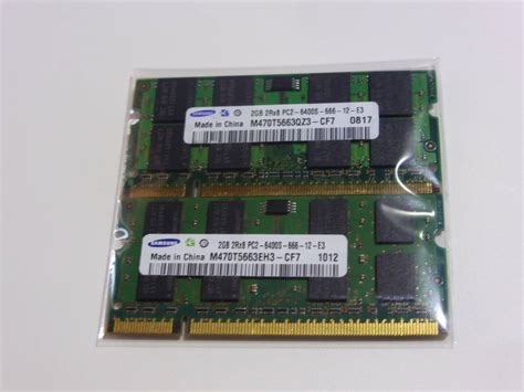 Yahooオークション Samsung Pc2 6400s 2gb×2枚 計4gb