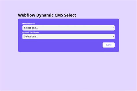 Webflow Showcased Webflow Dynamic CMS Select