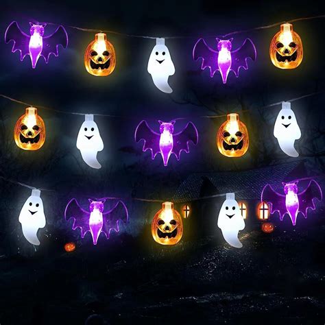 Jusduit Halloween Lichterkette Halloween Deko Lichterkette