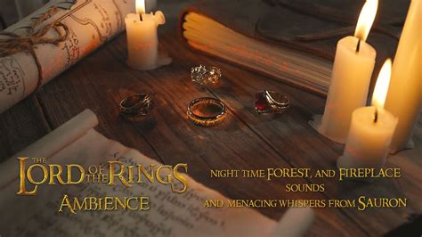 LOTR Ambience With Night Time Forest Sounds And Menacing Whispers From