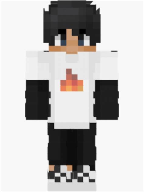 Sapnap Mcyt Minecraft Skin Sticker For Sale By Jaypegdesigns Redbubble