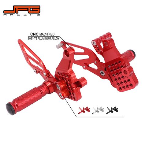 Aliexpress Buy Motorcycle Cnc Adjustable Foot Pegs Pedals Rest