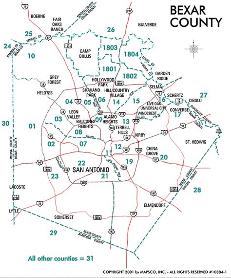 San Antonio County Map – Verjaardag Vrouw 2020