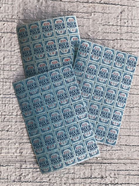 Vintage Blue Chip Savings Stamps Blue Chip Stamps Brand New Etsy Uk