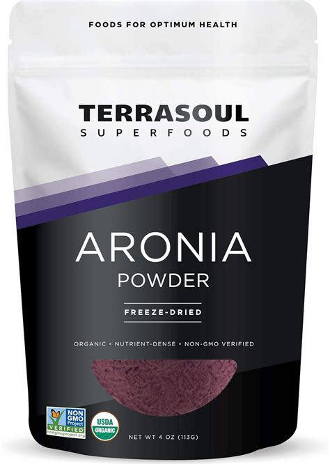 Amazon Terrasoul Superfoods Organic Aronia Powder Oz Freeze