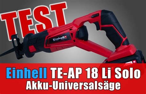 Test Einhell Akku Universalsäge TE AP 18 Li Solo Hobby Werkzeug de