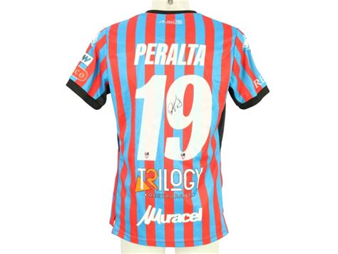 Peralta S Unwashed Signed Shirt Catania Vs Giugliano Charitystars