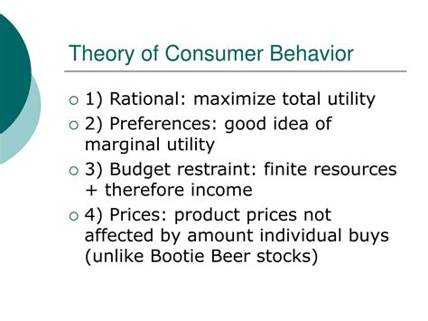 Ppt Consumer Behavior Utility Maximization Indifference Curves