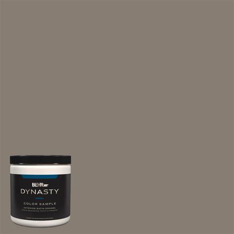 BEHR DYNASTY 8 Oz MQ2 53 Smoky Trout One Coat Hide Satin Enamel Stain