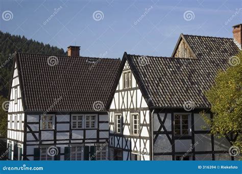 German Village With Timbered Houses Stock Images - Image: 316394