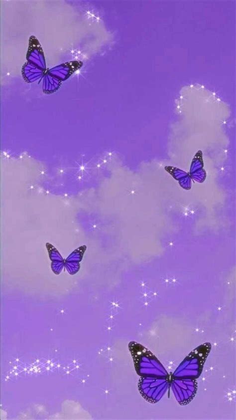 Purple Butterfly Wallpaper - iXpap