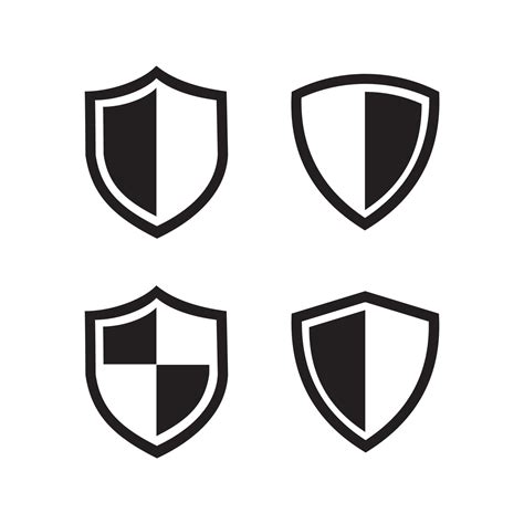 Conjunto De Iconos De Escudo De Seguridad Logotipos De Escudos De