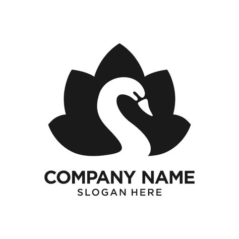 Premium Vector Swan Goose Logo Design Template Inspiration Vector