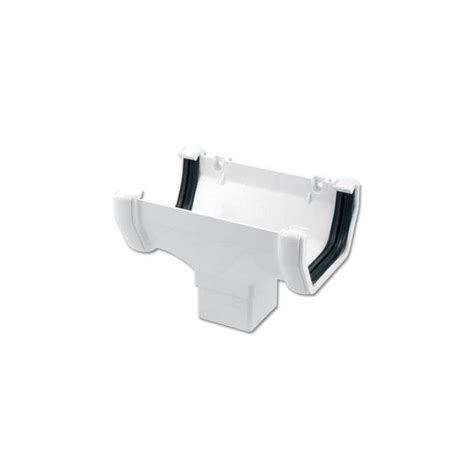 Floplast White Square Gutter Running Outlets Ros W