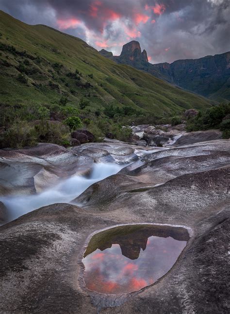 Sunset Marble Baths Drakensberg Sa