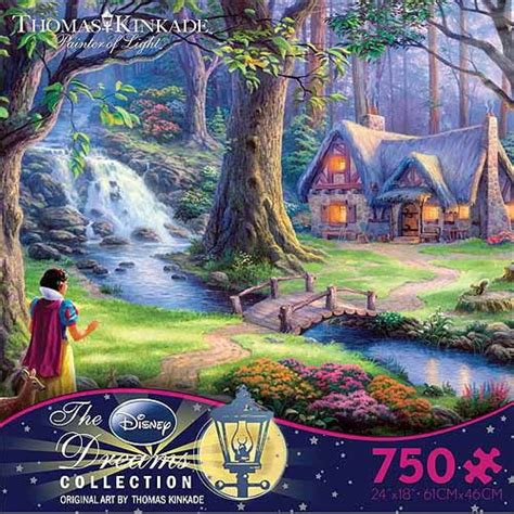 Ceaco Thomas Kinkade The Disney Collection Snow White Dreams