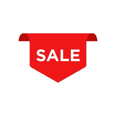 Premium Vector Sale Label Ribbon Banner And Label Sticker Sale Offer