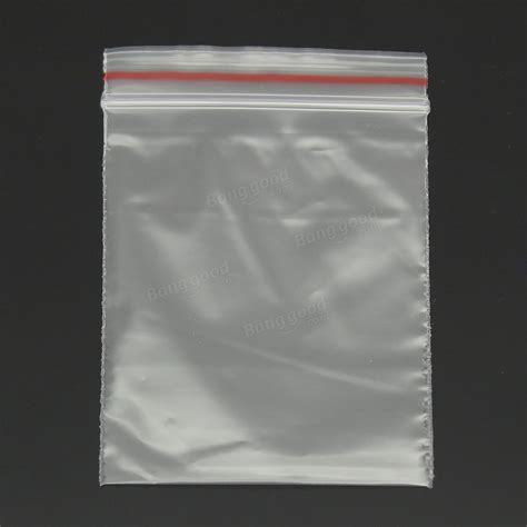 Pcs Resealable Transparent Clear Plastic Zip Lock Bags X Cm Sale