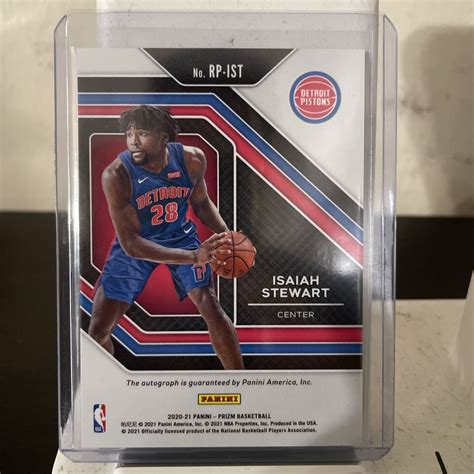 2020 21 Panini Prizm Rookie Penmanship RP IST Isaiah Stewart RC EBay